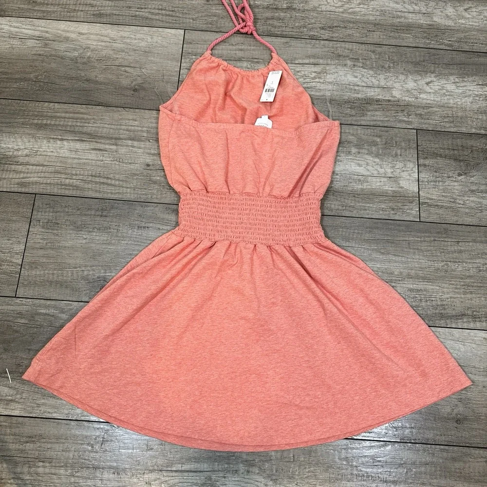 Anthropologie Coral Halter Midi Dress - Picture 4 of 9